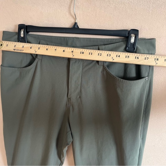 Lululemon ABC Slim Fit Warpstreme Chino Pants (LM5AQRS) Olive Green Size 35x28 - Picture 6 of 8